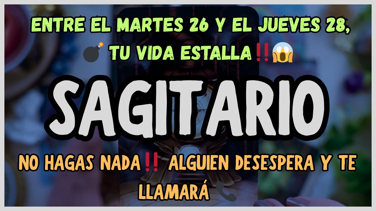 SAGITARIO ♐ ¡LOCURA FATAL! 🔥 ALGUIEN DESCUBRE TU SECRETO Y LLEGA ...
