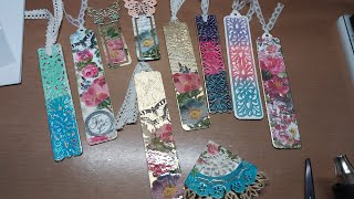 HSN Anna Griffin Bookmark dies with faux laminating, let's make it