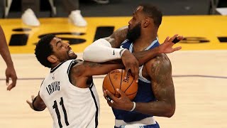 Lebron James Takes on Kyrie Irving! Brooklyn Nets VS Los Angeles Lakers 2021 NBA Season