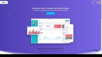 WOW - Admin Template Bootstrap 4 with material design        Hall Esm
