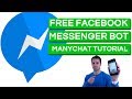 Create a Free Facebook Messenger Bot ManyChat Tutorial