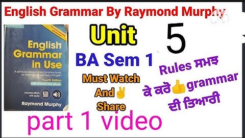 #BA#semester_1_english#grammar#unit5 #ex5.1_5.2 #sem_1_english#grammar #Raymond_murphy