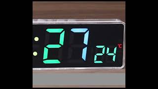 DIY RGB Digital Clock Kit | 1.5 Large Digits, Multi-Color, Sound Control, Battery Powered, Timer