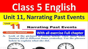 Engels, klas 5, eenheid 11, Verhalen over gebeurtenissen uit het verleden