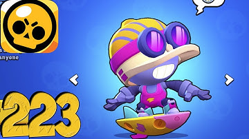 Brawl Stars - Walkthrough Gameplay Part 223 - Jurassic Splash Surfer Carl😎(iOS, Android)