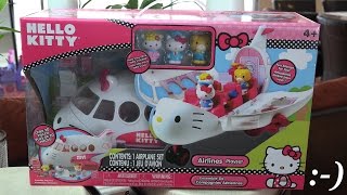 Toys for Little Girls: Unboxing a Hello Kitty Airlines Playset with Maya :-)
