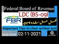 LDC Paper In FBR 02 11 2021 Solved Paper LDC UDC Paper