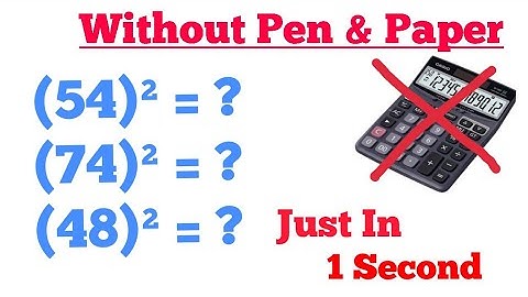 Square of two digit number in mind | maths trick by imran sir | vedic maths trick