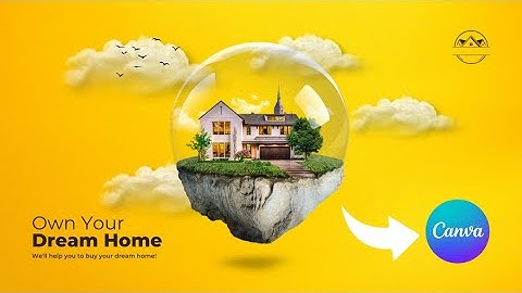 How to Create a Stunning Floating Island Photoshop Effect in Canva l  Canva Photo Manipulation