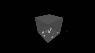 Interactive Bouncing Balls in a 3D Cube by Claude
