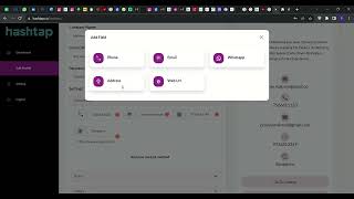 Customize Your Hashtap Profile: A Personal Touch to Digital #networking  #businesscards #smarttech screenshot 2