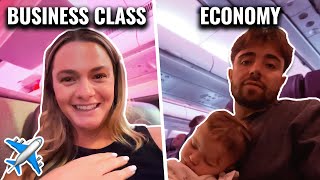 Flying Business VS Economy With 2 KIDS!