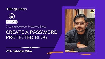 Password protected blog - BlogHunch