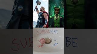 Thor vs Loki / Reality vs Fantasy / #thor #loki #marvel #shorts