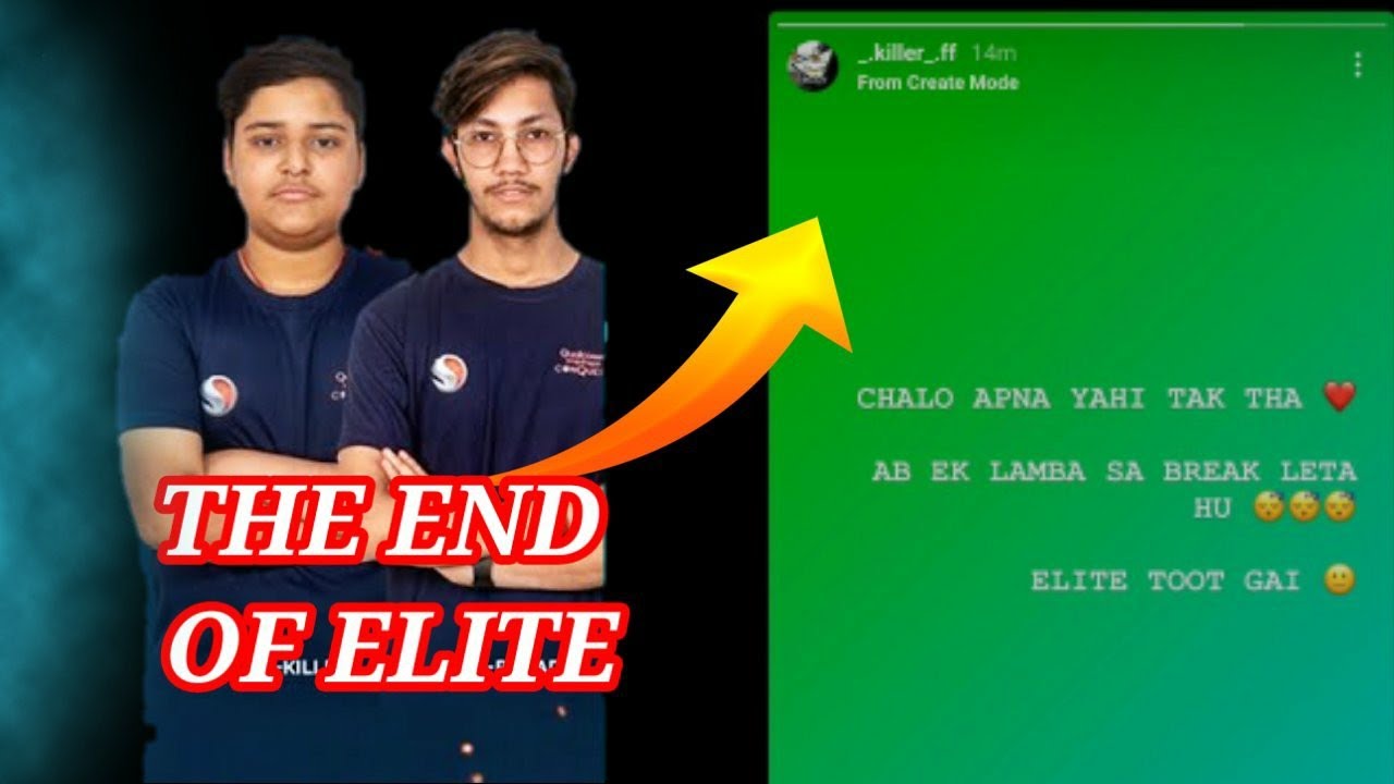 KILLER LEFT TEAM ELITE? ||END OF ELITE