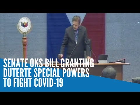 Senate OKs bill granting Duterte special powers to fight COVID-19