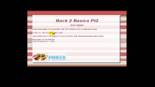 Outstanding Poker Training Site - Video #188 - The Basics - Pot Odds, Outs, Implied Odds
