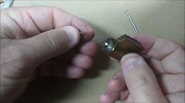 Schlage rekey lock tumbler how to with follower tool shown