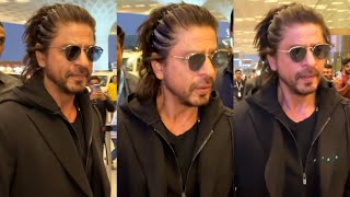 King Khan 🔥 Shahrukh Khan Spotted at Mumbai Airport 😎📸✈️