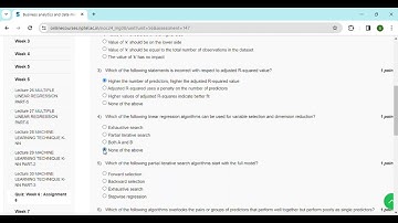 Business Analytics and Data Mining Modeling using R |NPTEL| Week 6 Answers |JAN-APR 2024