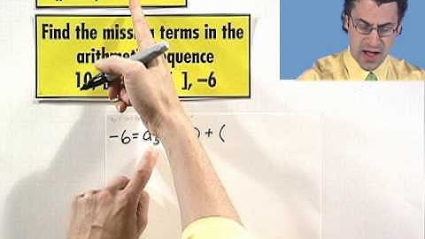 Finding Terms of an Arithmetic Sequence