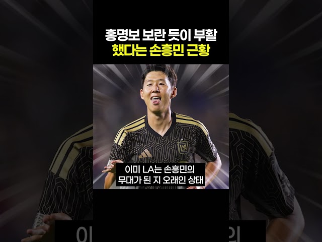 홍명보 보란 듯이 부활했다는 손흥민 근황