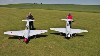 1:3.2 RC SCALE YAKOVLEV YAK 3 &amp; YAK 11 WW2  FIGHTERS &quot;RED STARS&quot; DUO - JON &amp; MIKE - NLMFC # 1 - 2023