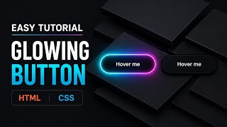 Create Amazing Glowing Button Using HTML & CSS Only | Easy Tutorial 🔥