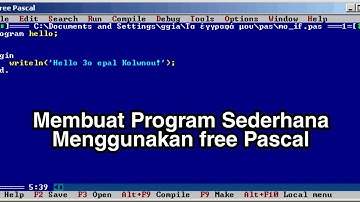 Membuat Program Sederhana Menggunakan Free Pascal