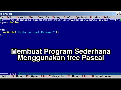 Creating a Simple Program Using Free Pascal