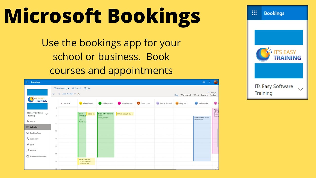 Bookings App In Microsoft Office 365 Bookings YouTube