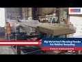 Big Motorised Vibrating Feeder For Rubber Recycling - Testing For Recycling Industries