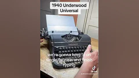 How to use all functions on a 1940 Underwood Universal vintage portable typewriter