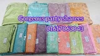 Gorgeous organza party sharees details imo WhatsApp 01617063043 screenshot 1