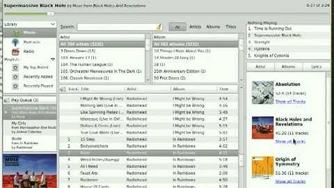 Rhythmbox context view demo