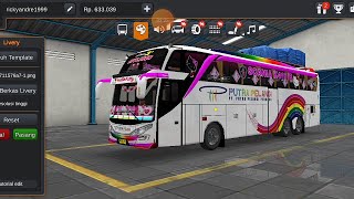 Cara memasang livery Bus Putra Pelangi di Game Bus Simulator Indonesia screenshot 2