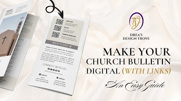 Create A Digital Church Worship Bulletin (Canva Personalization - QR Entry & Weblink Additions)