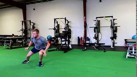 Side Shuffle to Sprint to Lateral Decel with stick