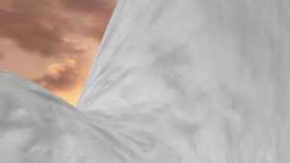 Snow avalanche simulation, visualized with discontinuous texture advection