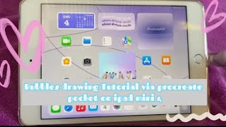 Draw bubles on procreate pocket🫧🫶🏻(ipad mini 4 series)✨ screenshot 4
