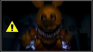 Nightmare Spring Bonnie jumpscare?! (FNAF4)