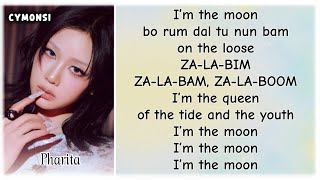 BABYMONSTER — MOON Easy Lyrics | Ahyeon, Rora, Chiquita & Pharita Version