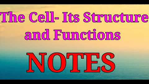 ||The Cell-Its Structures and Functions Notes||DAV Class 8 Science Chapter-1 Notes||Study With Deep|