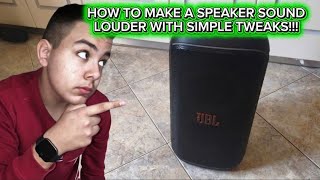 How To Make A Speaker Sound Louder With Simple Tweaks!!!
