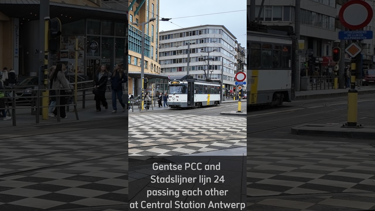 Gentse PCC Tram Crossing - Antwerp Central Station 🚋