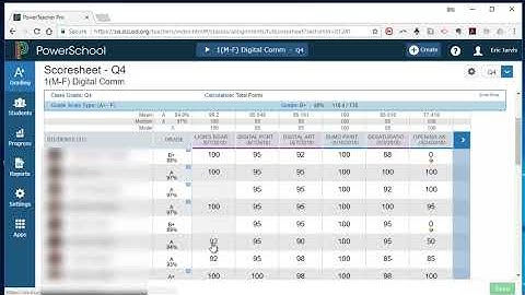 PowerTeacher Pro Gradebook Overview