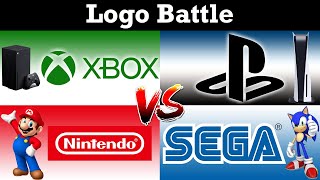 Xbox VS PlayStation VS Nintendo VS Sega  Logo Battle