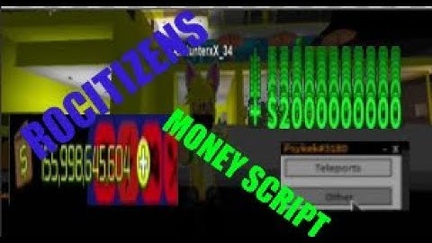 ROCITIZENS UNLIMITED MONEY SCRIPT (Not patched)2019