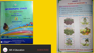 plants of backyard  Lno-3  full  explanation  with text book  activities   EVS  2nd std