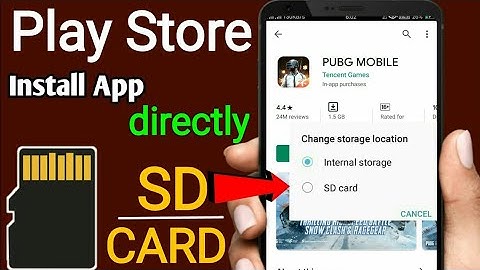 How To Install App External storage ( SD / Memory Card ) | Play Store to SD card | directly SD Card